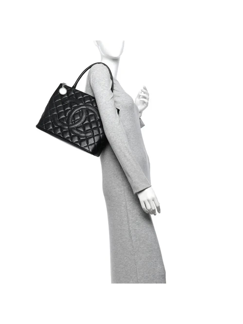 Chanel Caviar Quilted Medallion Tote #324080C17B